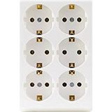 REV Stekkerdoos - Meervoudige Stekkerdoos - Wit - 6-voudig - 3500W