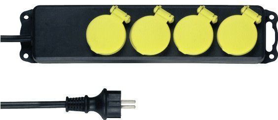 REV - IP44 Stekkerdoos - 4-voudig - 1.4 Meter - Buitengebruik