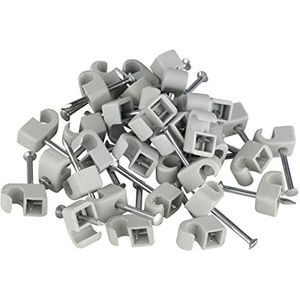 REV 0518091555 express-klemmen, 100 stuks nagelklemmen -kabelklemmen, 10-14 mm, grijs
