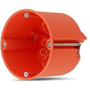 REV 0518367777 Holle wanddozen St, Ø68mm, 60mm diep, schroeven, oranje, 25 stuks