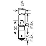 Osram H21W - Gloeilamp voor de Auto - 21W - 12V - 10 Stuks