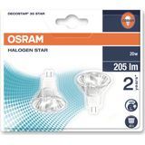 2X Osram GU4 MR11 Halogeen Spot | 20W 12V 2800K 12V 36° Ø35mm | Dimbaar