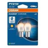 Osram Diadem Chroom Halogeen lampen - BAU15S - 12V/21W - set à 2 stuks - Amber