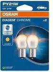 Osram Diadem Chroom Halogeen lampen - BAU15S - 12V/21W - set à 2 stuks - Amber