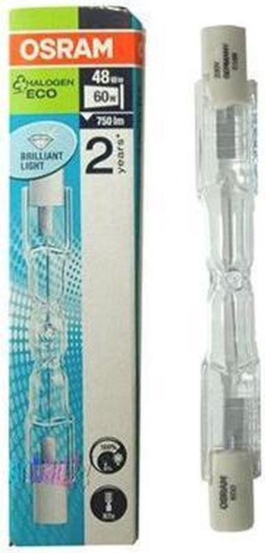 Osram R7s Halogeen Buislamp - 48W 700lm 2800K 230V 74.9mm - Dimbaar