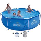 Wehncke Frame Pool 300x76 cm Blauw