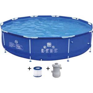 Wehncke Frame Pool 360x76 cm Blauw