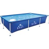 Wehncke Stalen Frame Zwembad 258x179x66 cm Blauw