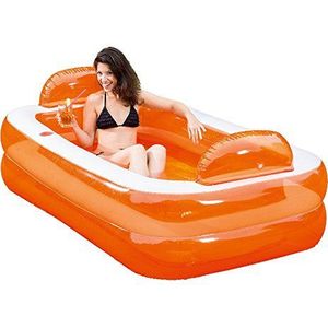 Happy People Relax & Genieter zwembad, oranje, 195x122x50cm