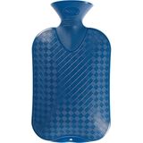 Fashy warm water kruik - rib blauw