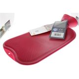 Fashy warm water kruik - dubbelzijdig geribbeld - cranberry - 2 liter