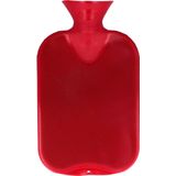 Fashy warm water kruik - dubbelzijdig geribbeld - cranberry - 2 liter