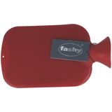 Fashy warm water kruik - dubbelzijdig geribbeld - cranberry - 2 liter