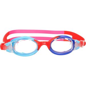Gekleurde kinder zwembril 4-7 jaar - zwembrilletje roze/rood/blauw in opbergdoosje