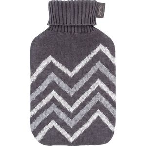 Fashy - ZigZag - Warmtekruik - Grijs met offwhite - 2 liter
