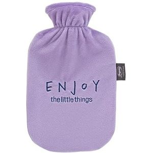 Fashy Warmwaterkruik met overtrek, paars, 2,0 l