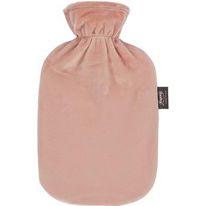 Fashy Warmwaterkruik met fleecehoes, superzacht, roze, 2,0 l