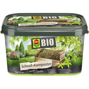 Compo, 20825 Bio Fast-composter 3 kg, Groen, 17,5x17,5x6 inch