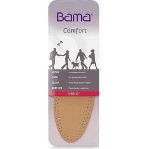 Bama Comfort Exquisit, comfortabele inlegzolen van hoogwaardig leer voor alle schoenen, uniseks, bruin/zwart, bruin, 43 EU