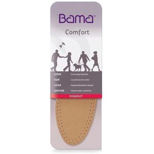 Bama Comfort Exquisit, comfortabele inlegzolen van hoogwaardig leer voor alle schoenen, uniseks, bruin/zwart, bruin, 45 EU