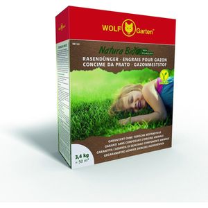 Wolf-Garten Natura Bio Gazonmest - Gazonmeststoffen - 3.4 kg - Natuurlijke Mest