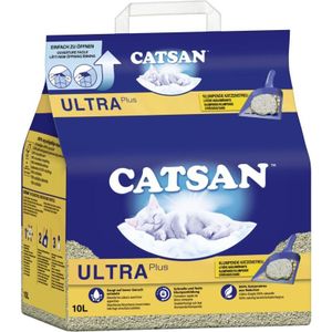 Catsan Kattenbakvulling klompstrooisel Ultra Plus, 1 zak (1 x 10 l)