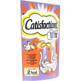 Catisfactions Kattensnoepjes - Mix Snacks Kip en Eend - 6x60g