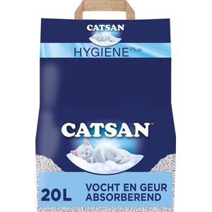 Catsan Kattenbakvulling - Hygiene Plus Geurabsorberend - 20 L