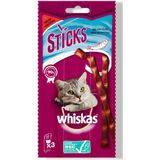 Kattenvoer Sticks Zalm 3-pack 18 g - Whiskas