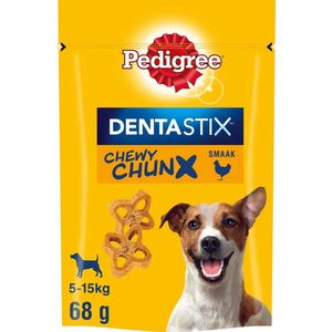 5x Pedigree Dentastix Chewy Chunx Hondensnacks Mini Kip 68 gr