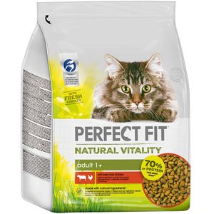 Perfect Fit - Adult - Natural Vitality - Kattenbrokken - Rund & Kip - 3 x 2,4kg