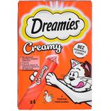 DREAMIES Creamy Chicken - Kattensnoepje - 4x10 g