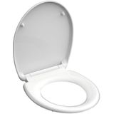 SCHÜTTE Wc-bril Duroplast, toiletbril met softclosemechanisme en snelsluiting voor eenvoudige reiniging, geschikt voor alle gangbare toiletpotten, maximale belasting van de wc-bril 150 kg, wit