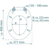 Schütte Toiletzitting Duroplas - Maximale Belasting van de Toiletbril 175 Kg