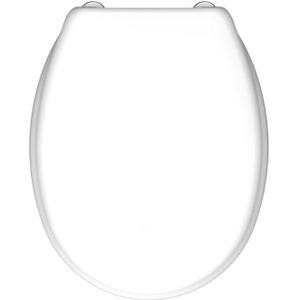 Duroplast WC Sitz WHITE, Toilettendeckel, Toilettensitz weiß