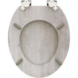 SCHÜTTE WC-bril LIGHTWOOD met softclosemechanisme van hout, toiletbril met wc-deksel, houten kern toiletdeksel met motief (maximale belasting van de wc-bril 150 kg), houtkleuren