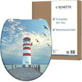 Duroplast WC Sitz LIGHTHOUSE, Toilentendeckel mit Absenkautomatik