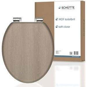 SCHÜTTE Wc-bril Modern met softclosemechanisme van hout | toiletbril met wc-deksel | houten kern toiletdeksel met motief (maximale belasting van de wc-bril 175 kg) | hout