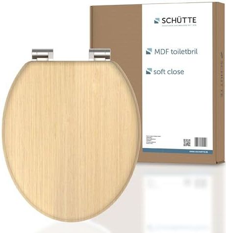 SCHÜTTE MDF WC-Sitz NATURAL WOOD, mit Absenkautomatik
