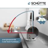 SCHÜTTE Window Design Keukenkraan - Mengkraan - Hoge, Draaibare en plooibare Uitloop - Zijdelingse Greep - Chroom