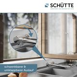 SCHÜTTE Window Design Keukenkraan - Mengkraan - Hoge, Draaibare en plooibare Uitloop - Zijdelingse Greep - Chroom