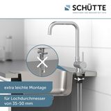 SCHÜTTE Window Design Keukenkraan - Mengkraan - Hoge, Draaibare en plooibare Uitloop - Zijdelingse Greep - Chroom