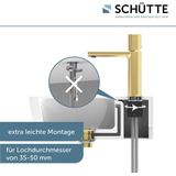 SCHÜTTE NEW YORK mengkraan wastafel, goud mat