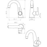 Schutte PISA ééngreepsmengkraan wastafel | chroom
- 33910 33910