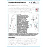SCHÜTTE Spültischarmatur Runder Auslauf CASALLA Niederdruck Chrom