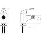 SCHÜTTE Athos Plus Bidetkraan - Mengkraan - Chroom