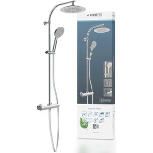 SCHÜTTE Madura Fresh Douchesysteem - Regendouche - met Thermostatische Douchekraan - Hartafstand 150 mm - Chroom
