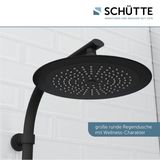 SCHÜTTE Madura Fresh Douchesysteem - Regendouche - met Thermostatische Douchekraan - Hartafstand 150 mm - Zwart Mat