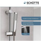 Schütte Brausegarnitur TOKYO, Höhe 102 cm, Set, inkl. Wasserspardichtung, Antikalk, höhenverstellb., Edelstahl-Stange