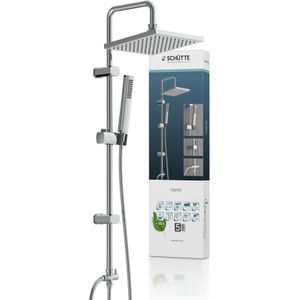 SCHÜTTE Tokyo Douchesysteem - Regendouche -  102 cm Stang - Chroom